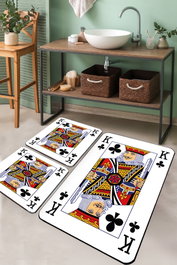 Mijölnir Juego de alfombrillas de baño Multicolor de 3 piezas